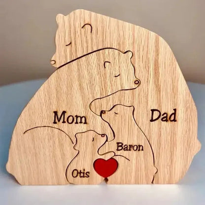 Customised Teddy Bear Family Figurine