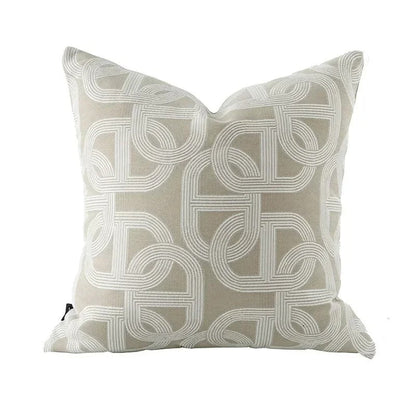 Soft Plush Reversible Geometric Cushion Cover