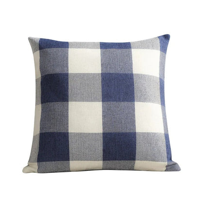 Warm Plaid Cushion Cover in Rustic Country Style