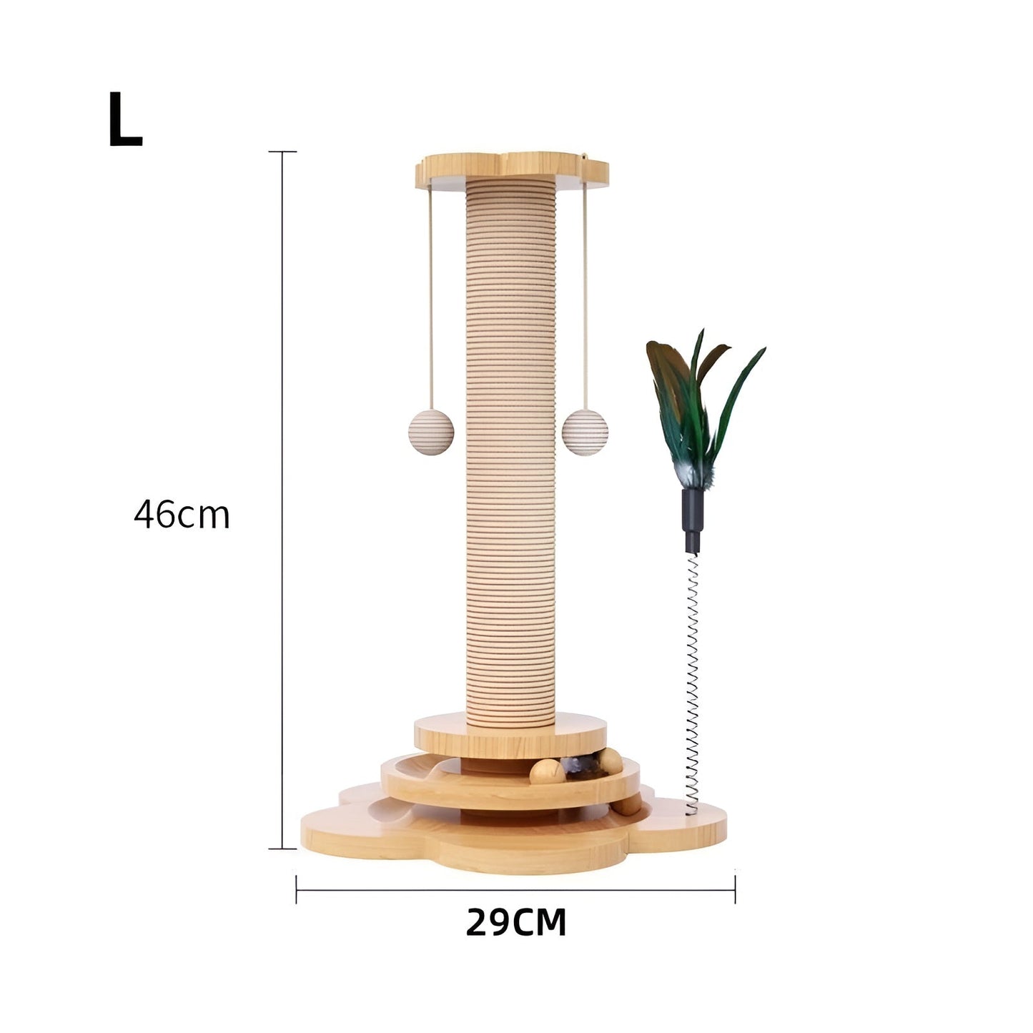 Fun Wooden Cat Toy for Active Play