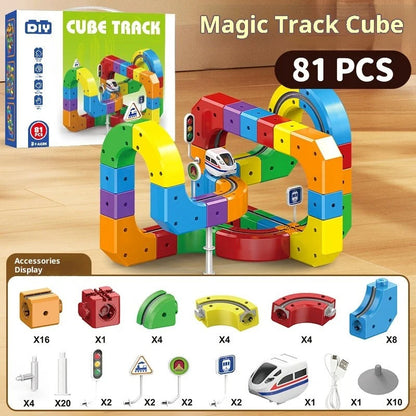 Colorful Magnetic Train Track Toy For Kids