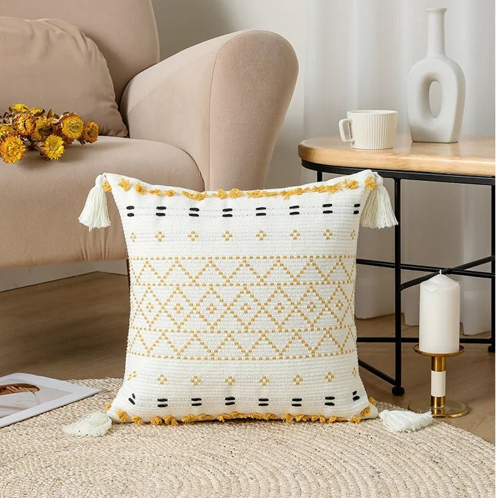 Elegant Velvet Pillowcase with Embroidered Pattern
