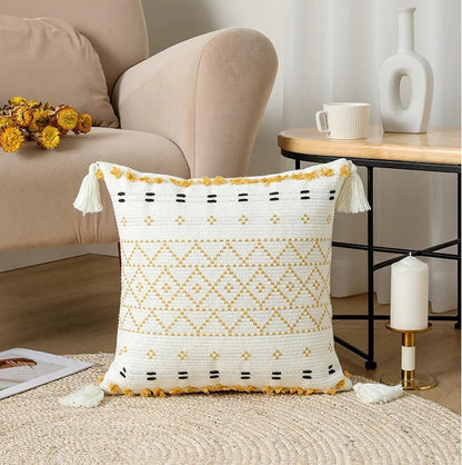 Elegant Velvet Pillowcase with Embroidered Pattern