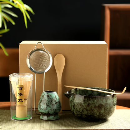 Classic Green Tea Set - 6pc Japanese Matcha Ceramic Kit