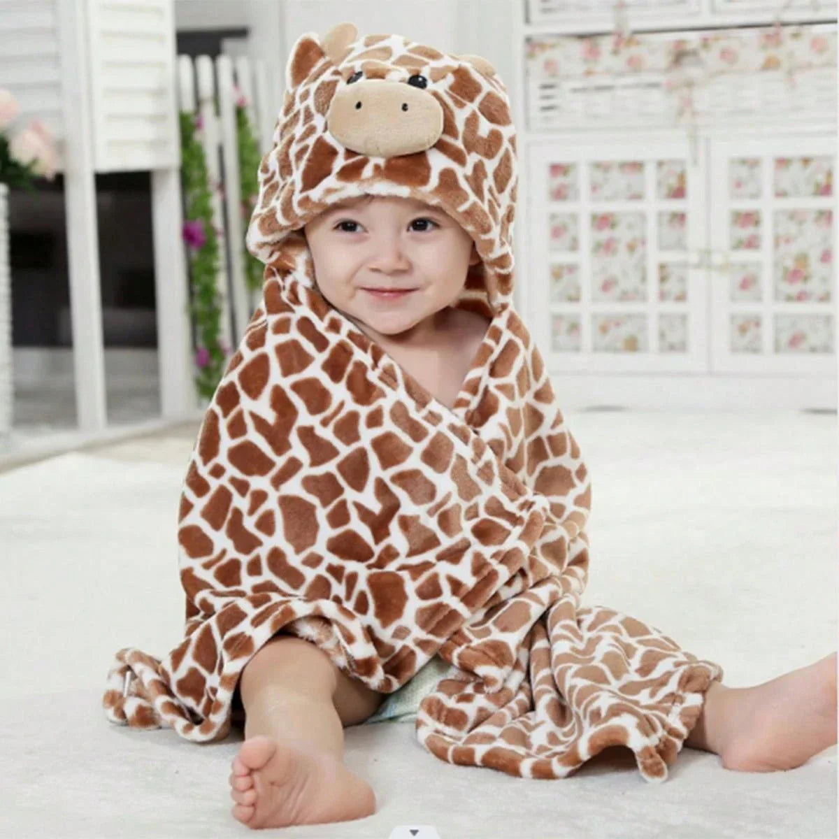 Cozy Kids Hooded Bath Towel – Cute Animal Design