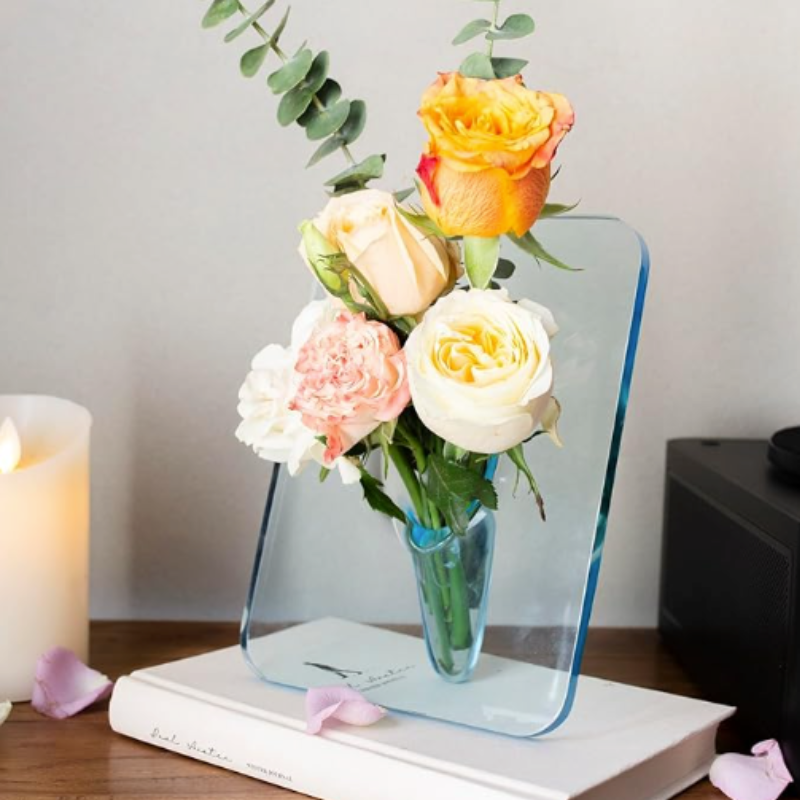 Colorful Floral Acrylic Art - Fesara