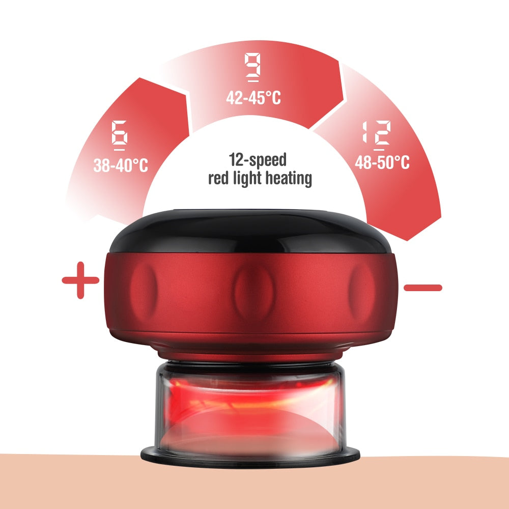 Electric Cupping Therapy Machine - Dynamic Suction & Red Light Heating-5