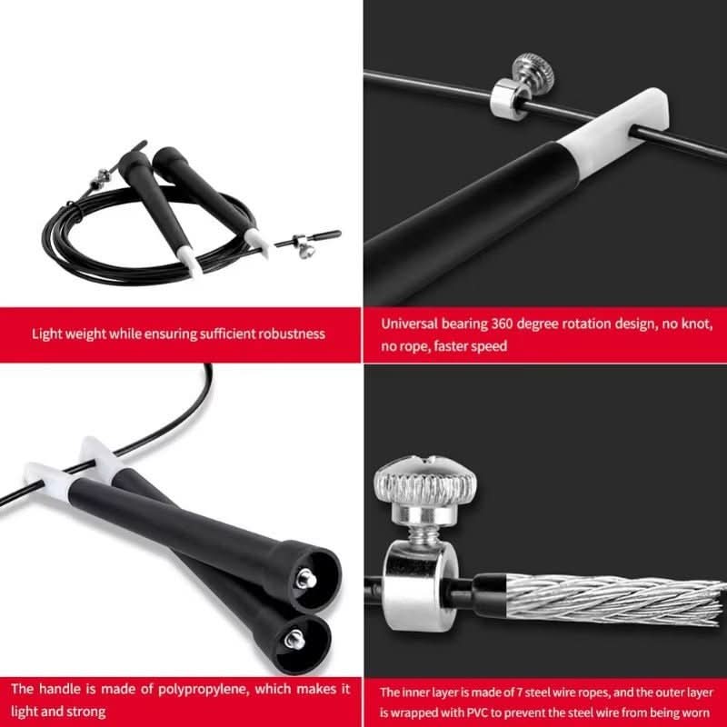 Premium Adjustable Jump Rope with Comfort Grip Handles