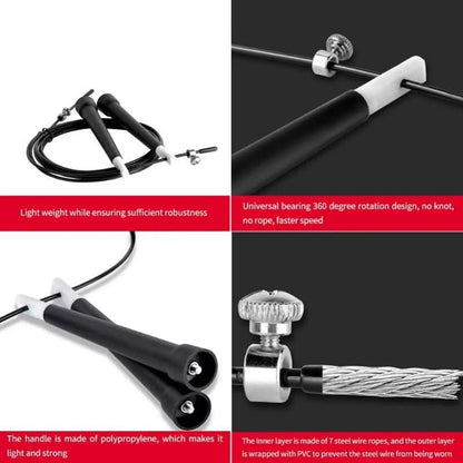 Premium Adjustable Jump Rope with Comfort Grip Handles
