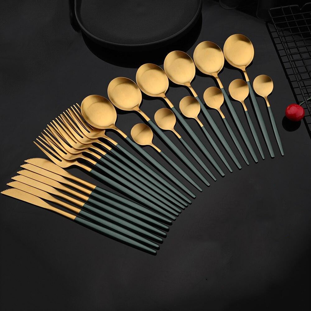 Luxury Gold Plated Tableware Set - Fesara