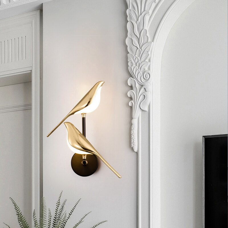 Modern Bird Shaped LED Wall Light