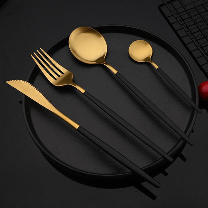 Luxury Gold Plated Tableware Set