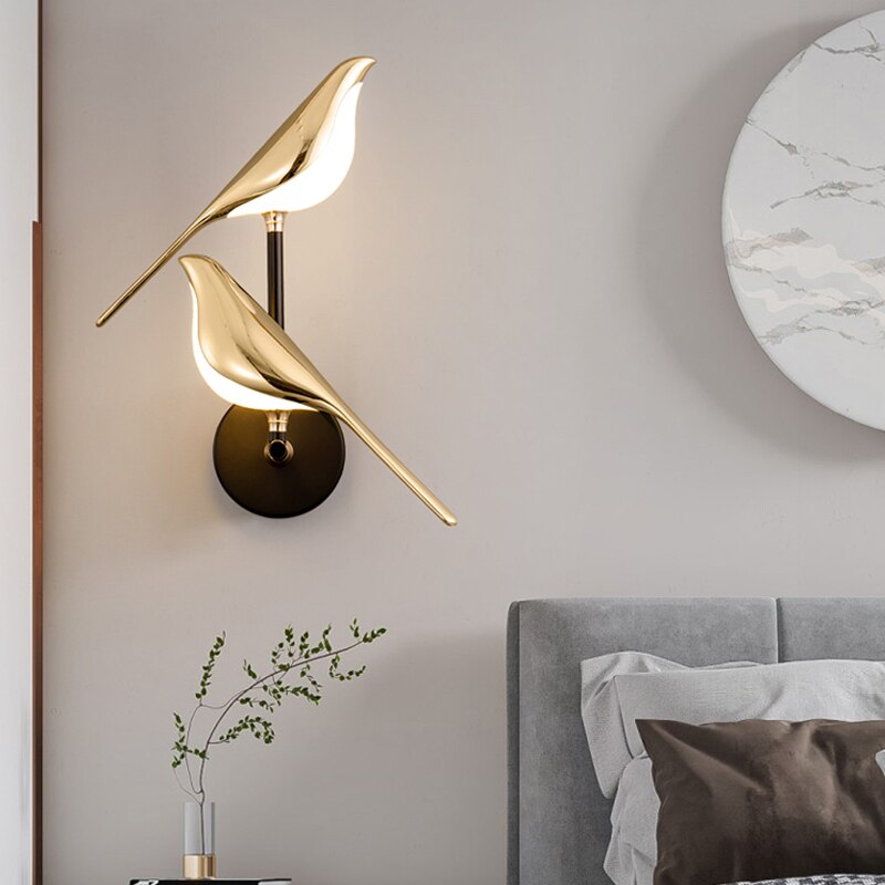 Modern Bird Shaped LED Wall Light