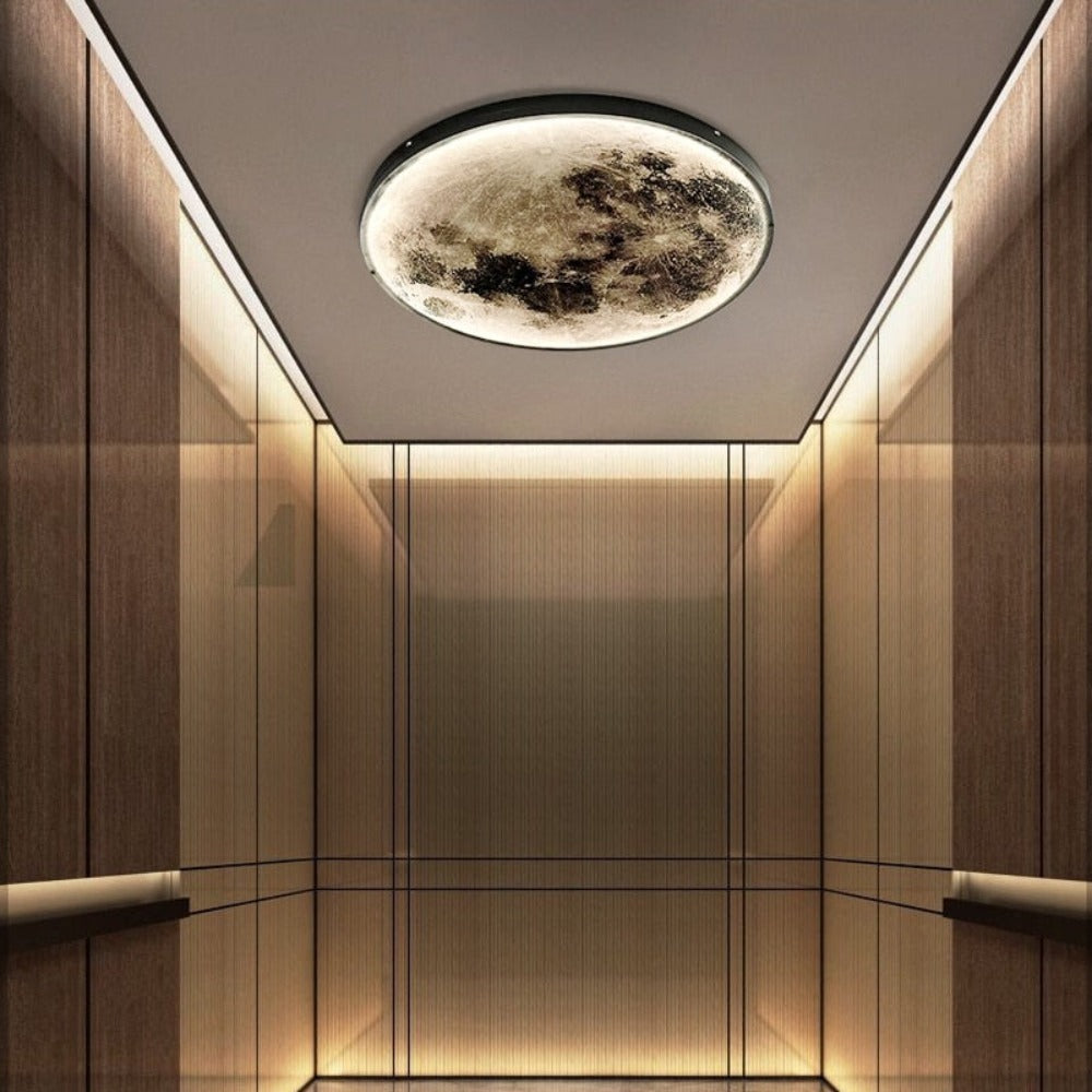 Glowing 3D LED Globe Ceiling Lamp