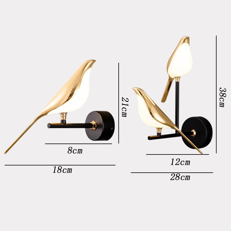 Adjustable Bird Design LED Wall Light