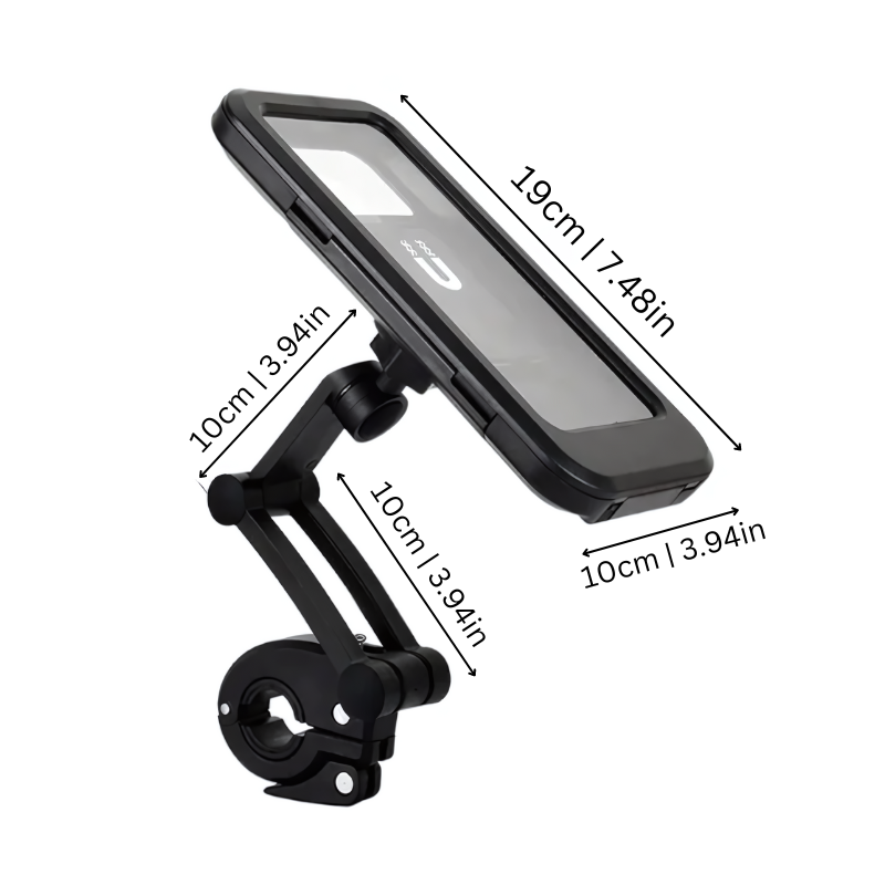 Waterproof Bike Phone Mount – Adjustable 360° Rotation