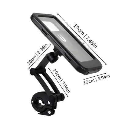 Waterproof Bike Phone Mount – Adjustable 360° Rotation