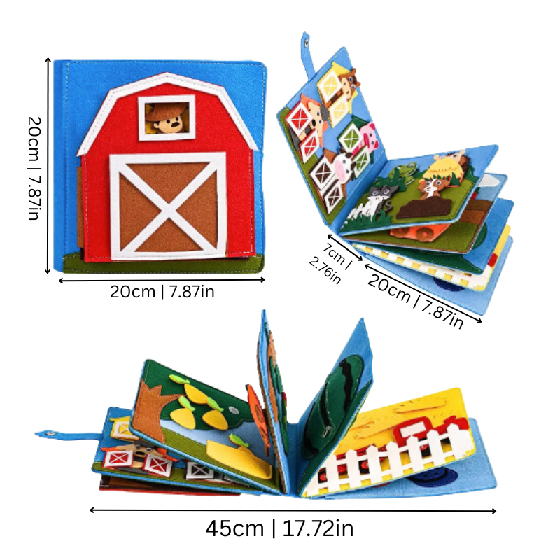 Interactive Learning Felt Book for Kids