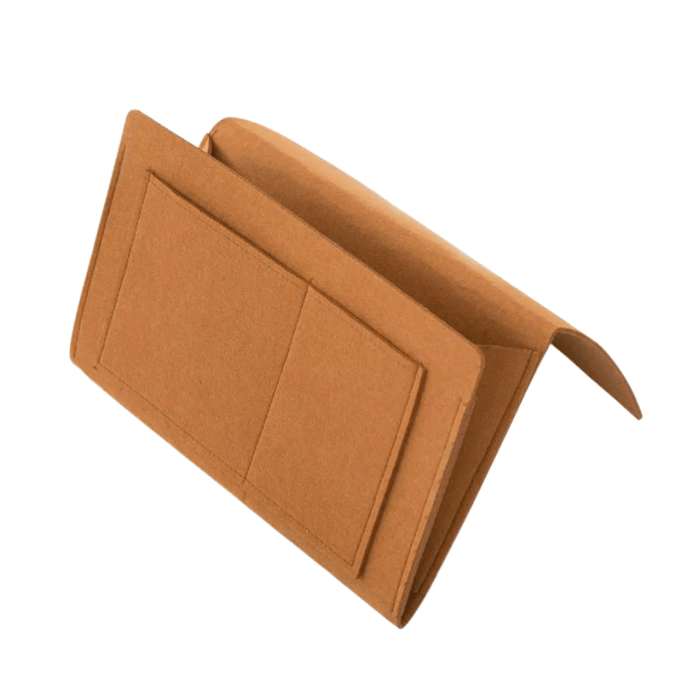 Compact Bedside Storage Basket - Sturdy Felt Organizer