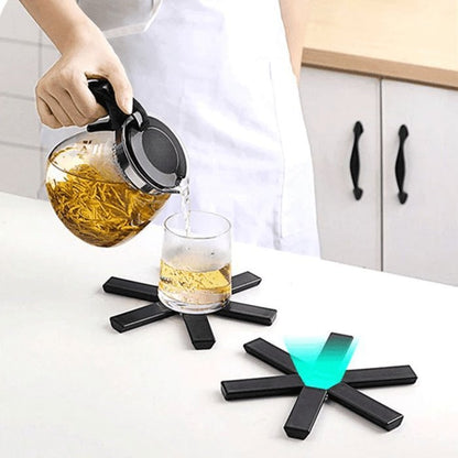 Durable Silicone Table Coasters - 4 Pack Protective Set
