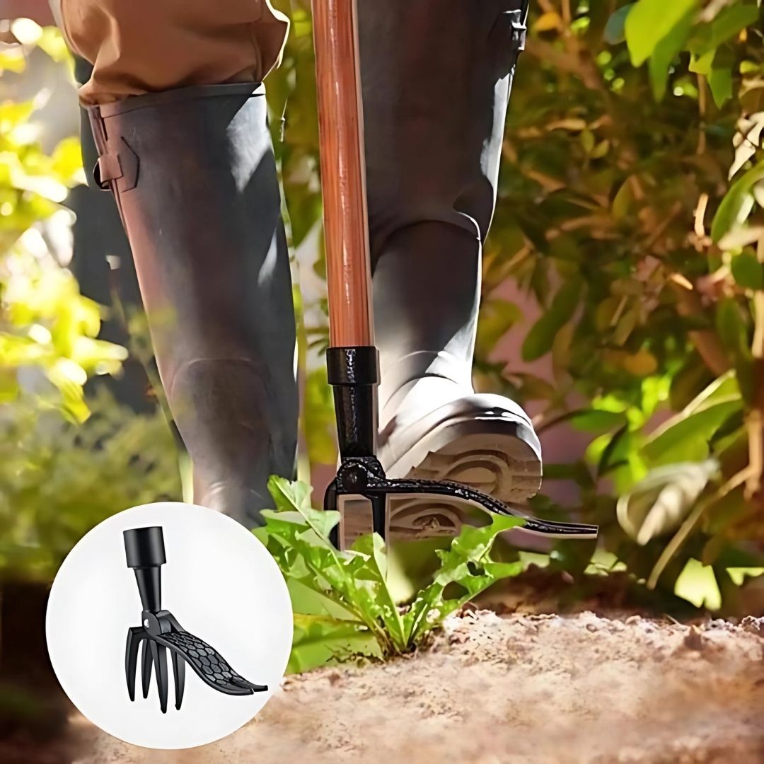 Easy Grip Garden Weeder with Strong Metal Claws