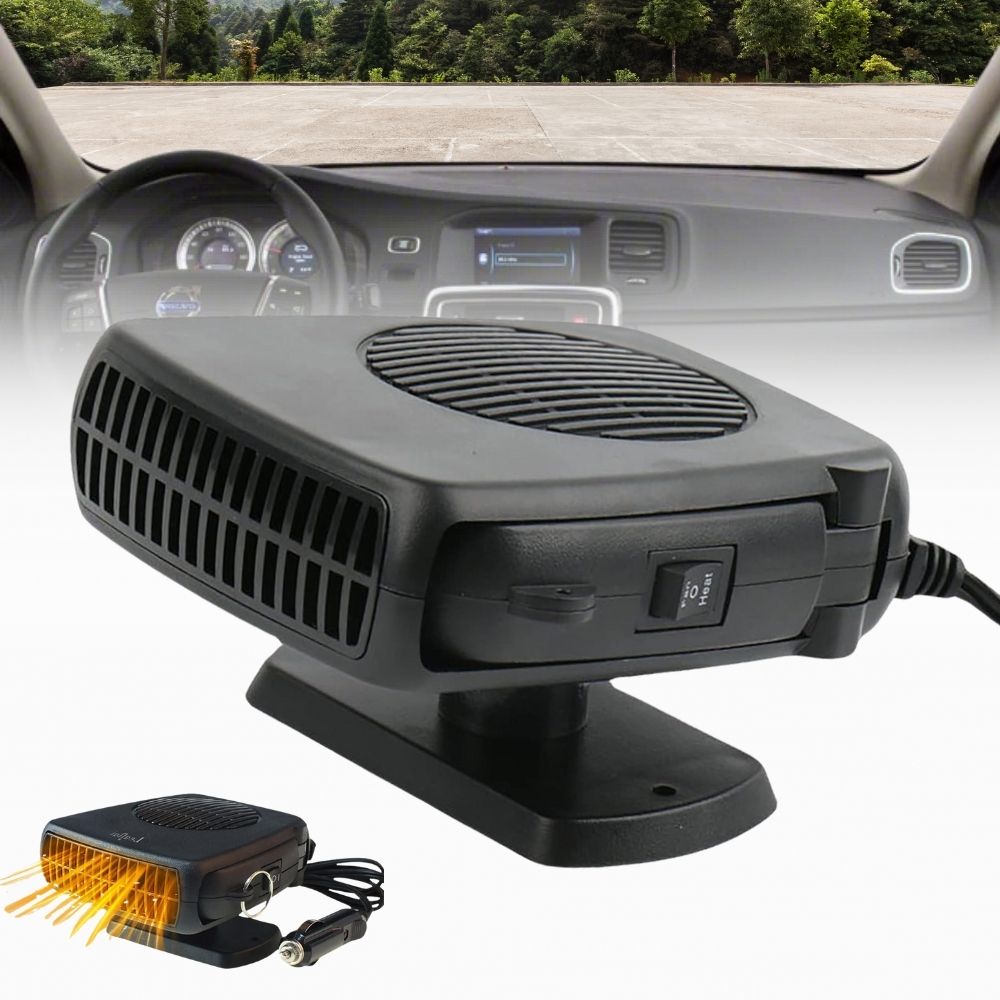 Compact 12V Car Heater Fan, Portable Defroster & Warmer - Fesara
