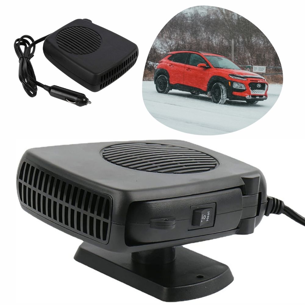 Compact 12V Car Heater Fan, Portable Defroster & Warmer