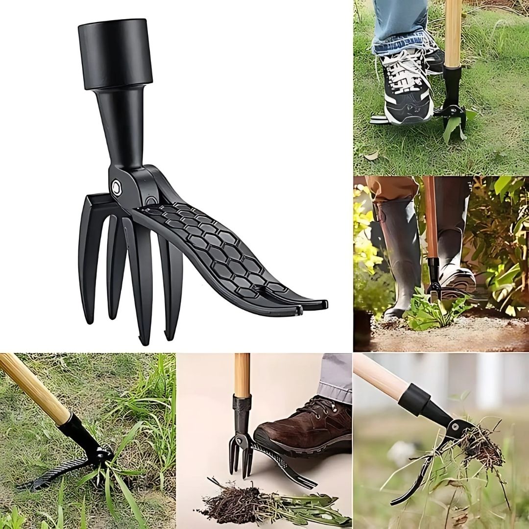 Easy Grip Garden Weeder with Strong Metal Claws