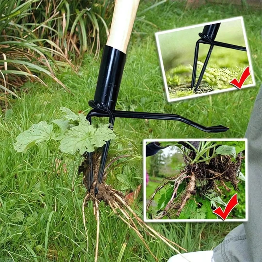Easy Grip Garden Weeder with Strong Metal Claws