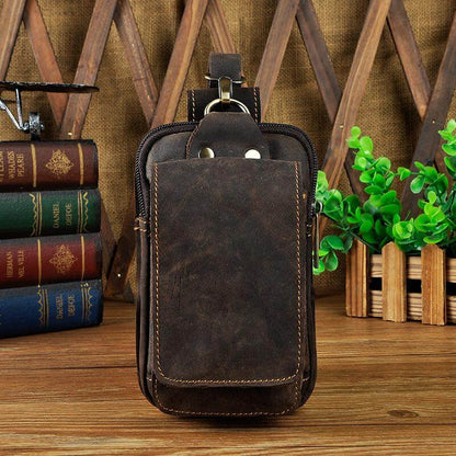 Premium Leather Men's Belt Bag