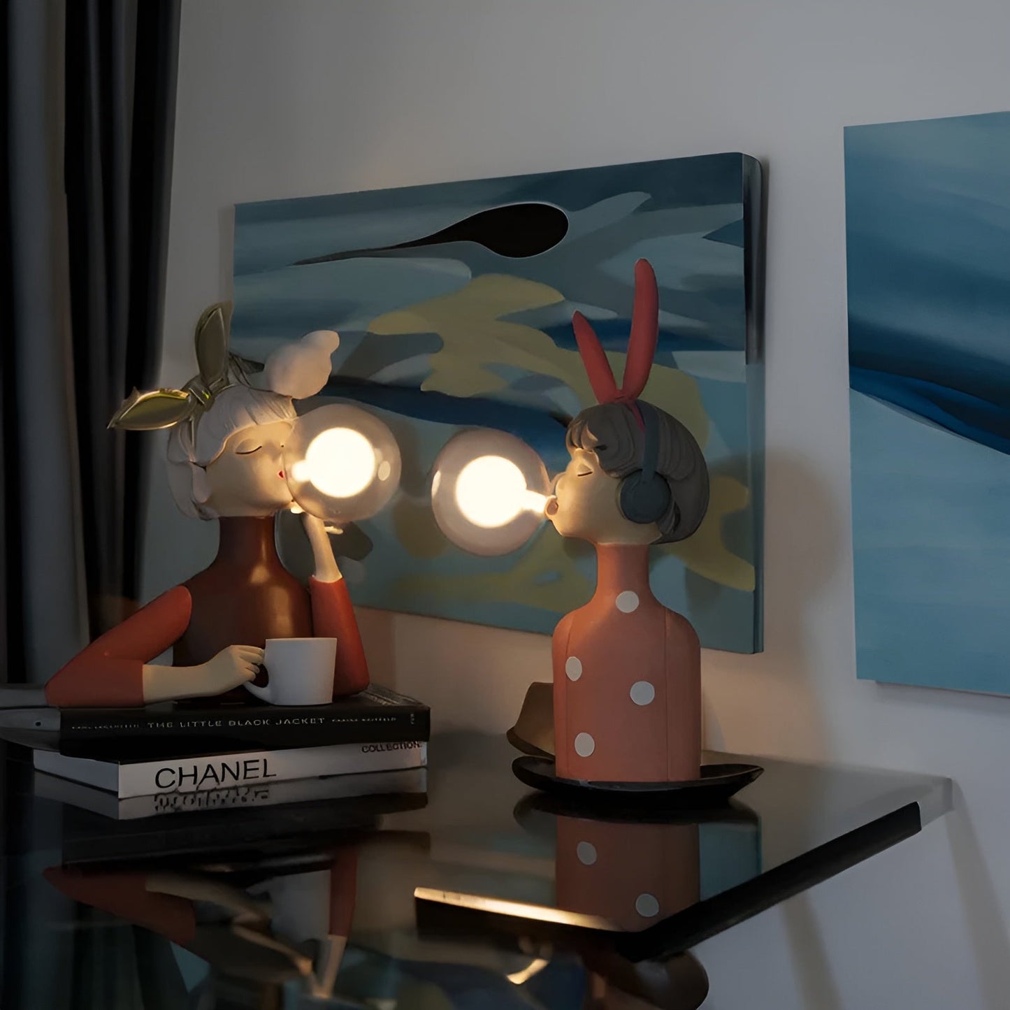 Stylish Bubble Glass Table Lamp