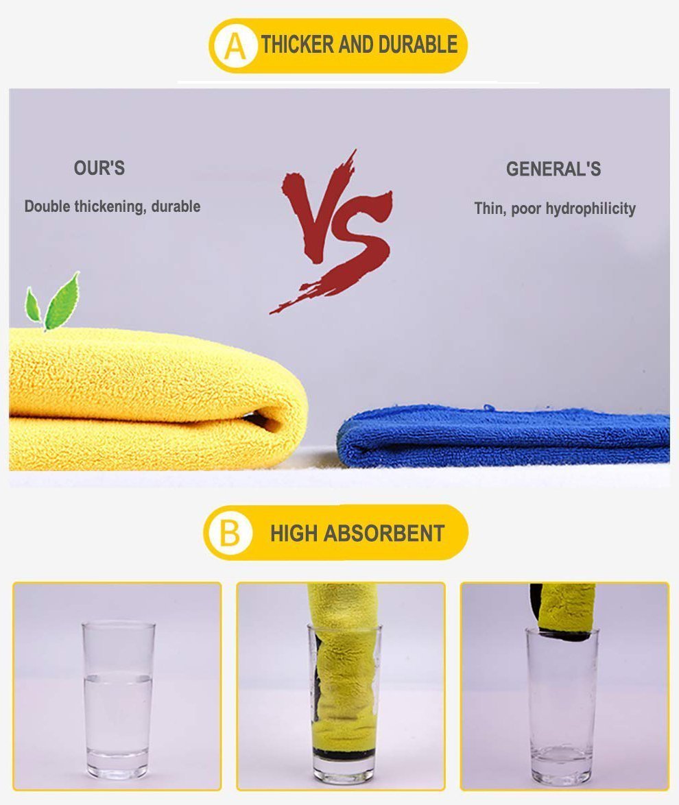 Premium Microfiber Auto Drying Towel