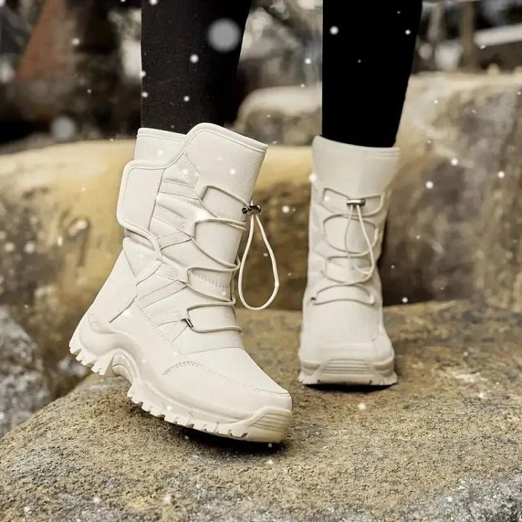 Warm Waterproof Winter Ankle Boots - Fesara