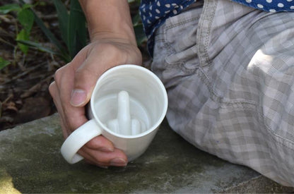 Funny Prankster Middle Finger Coffee Mug