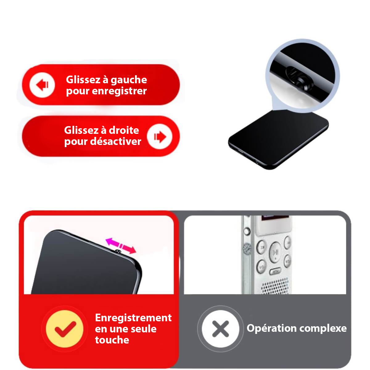 Compact Mini Digital Voice Recorder