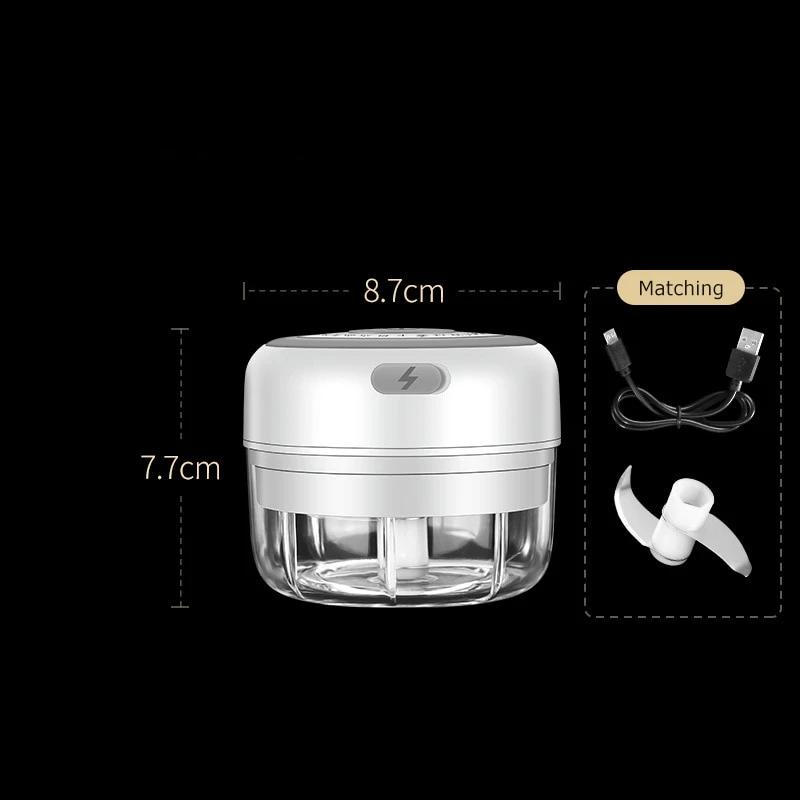 Portable Electric Food Chopper with Stainless Steel Blades - Fesara
