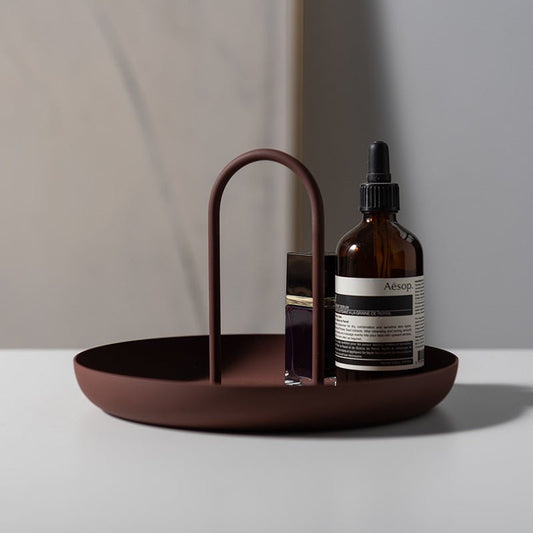 Simple Round Serving Tray - Fesara