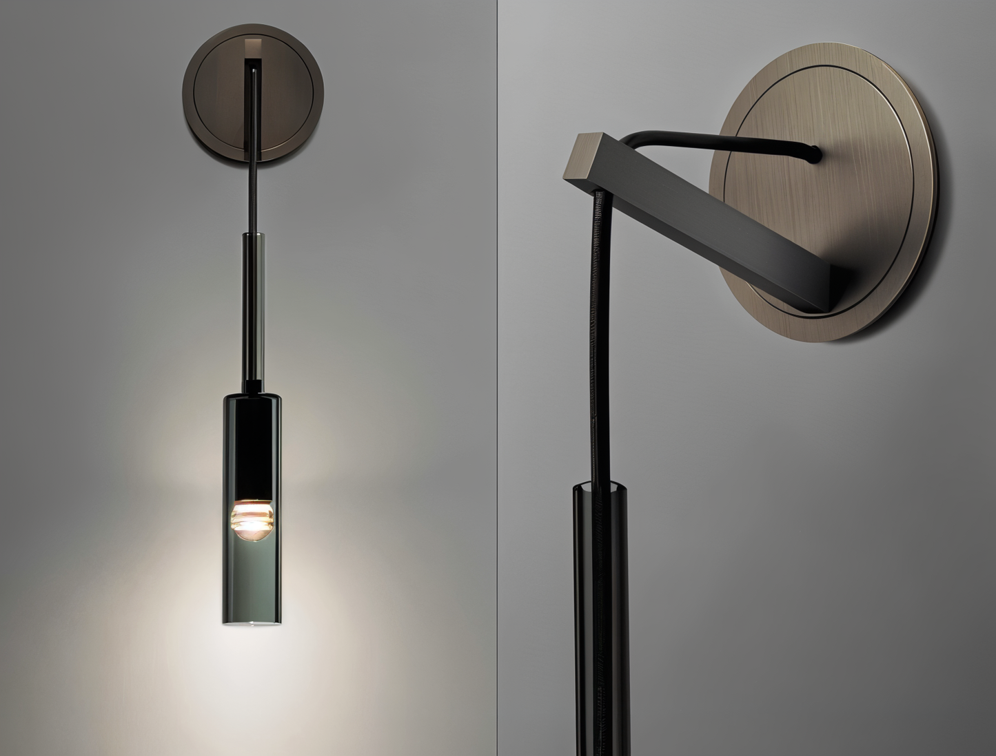 Simple Glass Wall Light Fixture