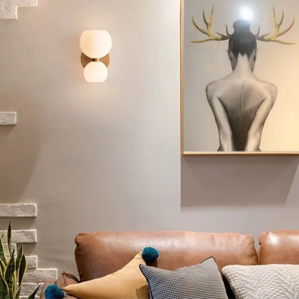 Sleek Double LED Wall Light – Modern Lumis Duo - Fesara