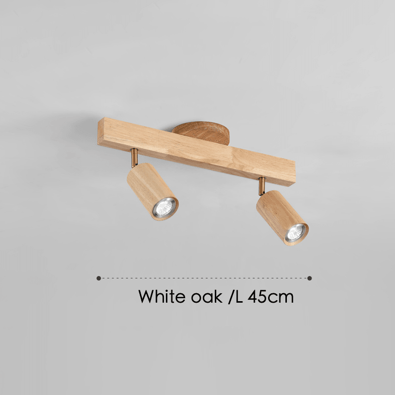 Natural Wood Adjustable Ceiling Light Fixture