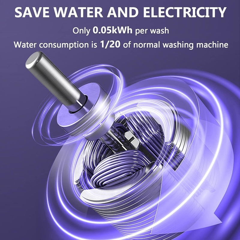 Portable Compact 8L Laundry Washer Dryer