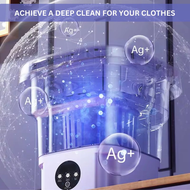 Portable Compact 8L Laundry Washer Dryer