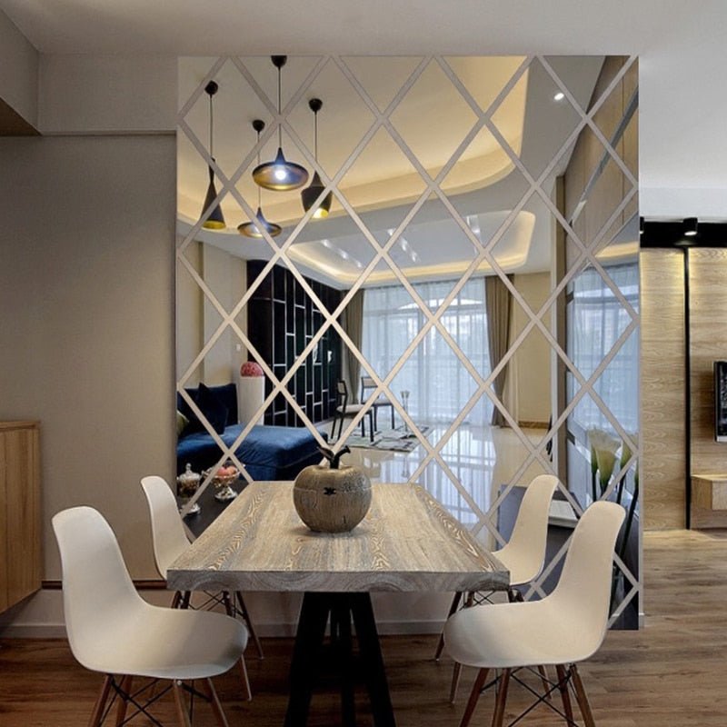 Stylish 3D Wall Mirror Tiles