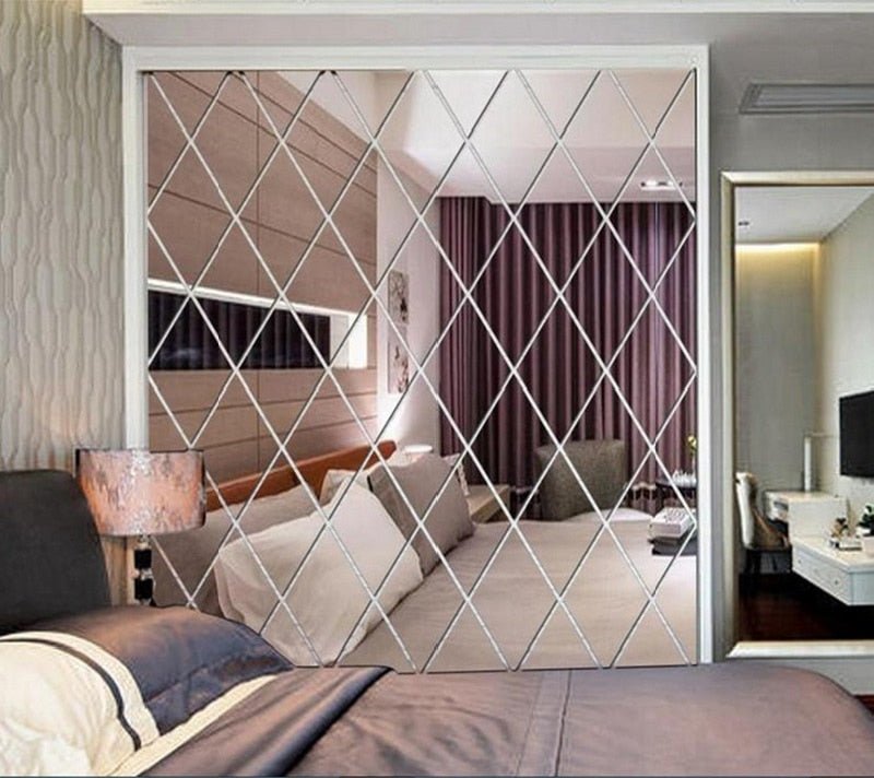 Stylish 3D Wall Mirror Tiles