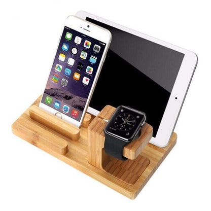 Eco Friendly Bamboo Phone Charging Station - Fesara