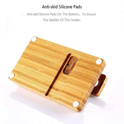 Eco Friendly Bamboo Phone Charging Station