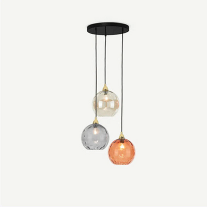 Stylish 3 Light Pendant Lamp - Chrome Cascade