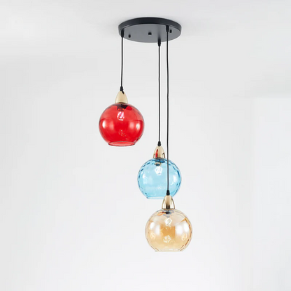 Stylish 3 Light Pendant Lamp - Chrome Cascade