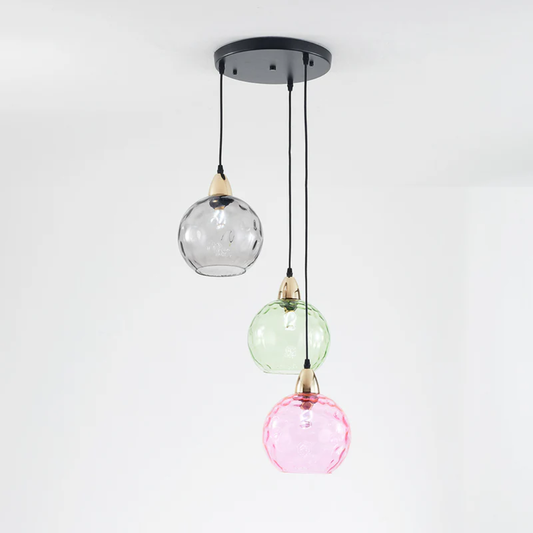 Stylish 3 Light Pendant Lamp - Chrome Cascade