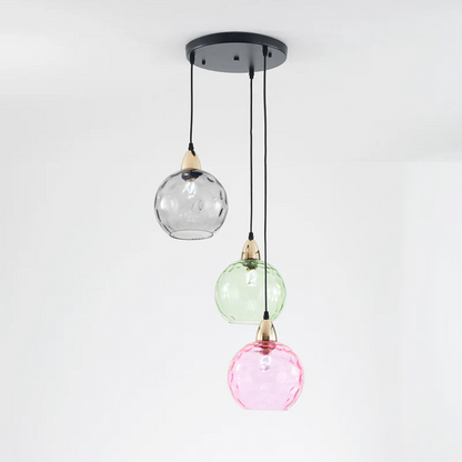 Stylish 3 Light Pendant Lamp - Chrome Cascade